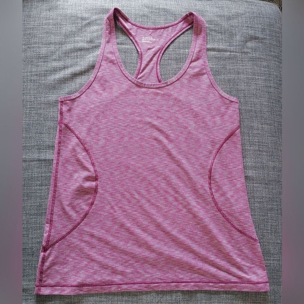 Zella Burgundy Pink Long Length Workout Tank Top Womens XL | BUNDLE ME!